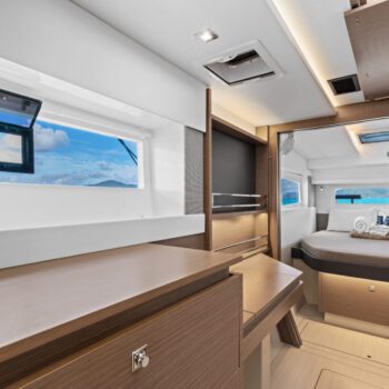 Seas the Day Leopard 42.3 Sailing Catamaran Owners suite cabin