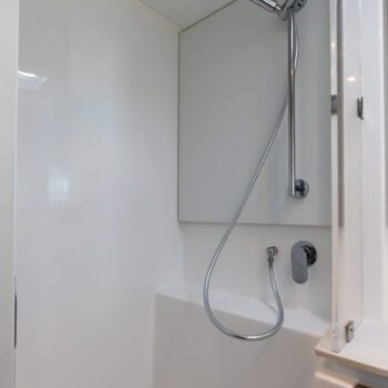 Seas the Day Leopard 42.3 Sailing Catamaran Shower head