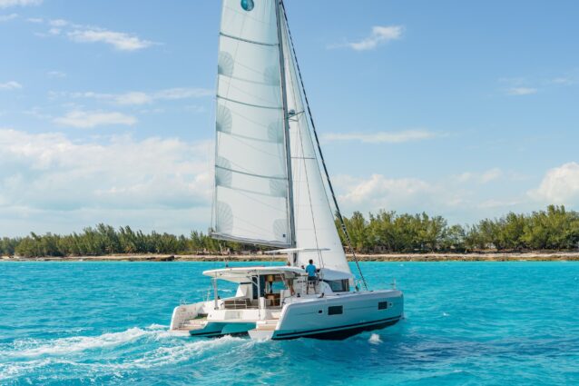 Lagoon 42.4 Sailing Catamaran on the water