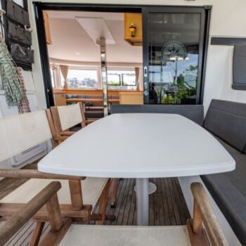 Lagoon 42.4 Sailing catamaran rear deck seating