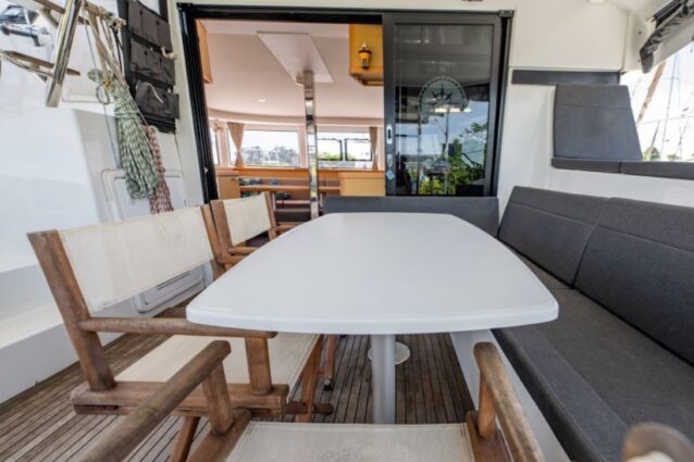 Lagoon 42.4 Sailing catamaran rear deck seating
