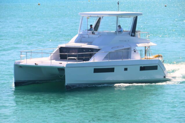 Leopard 43.4 Aurora Power Catamaran On water