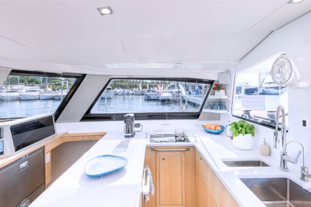 Seawind 1370 Sidetracked Galley