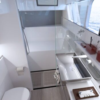 Seawind 1370 Sidetracked Sailing Bathroom