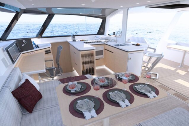 Seawind 1370 Sidetracked Sailing catamaran Internal view