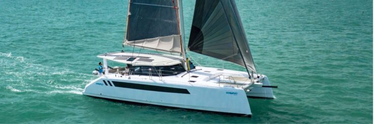 Seawind 1370 Sidetracked Sailing catamaran banner